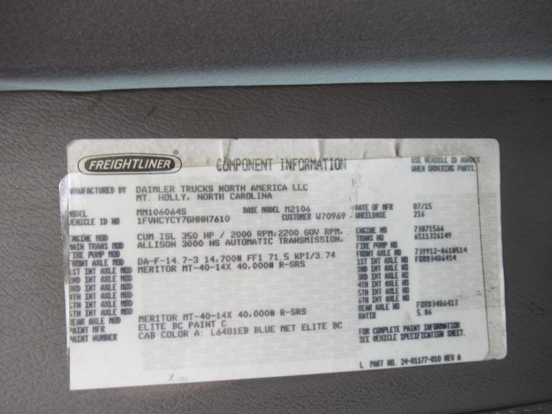 2016 Freightliner BUSINESS CLASS M2 106 21