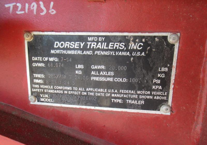 1995 DORSEY DGTC-48 13