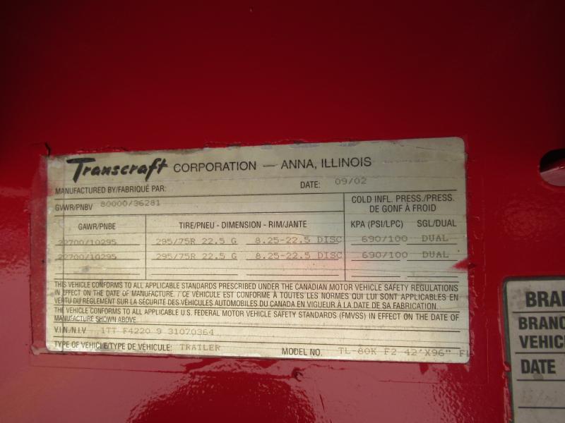 2003 TRANSCRAFT TL-80K 10