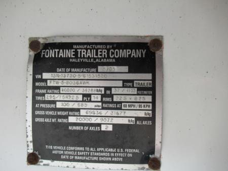 2006 Fontaine FTW-5-8036AWK 12